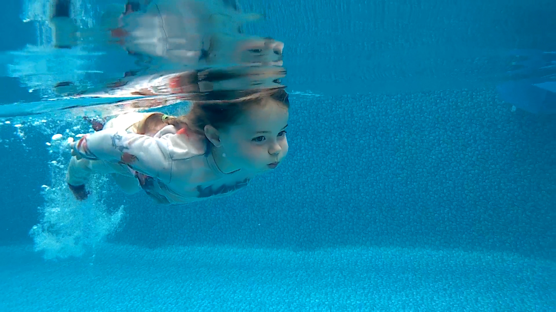 4 year old swimming